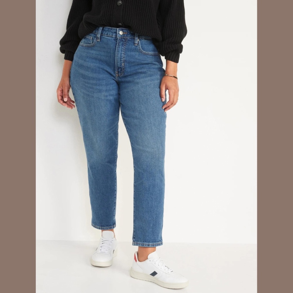 Curvy High-Waisted OG Straight Ankle Jeans for Women